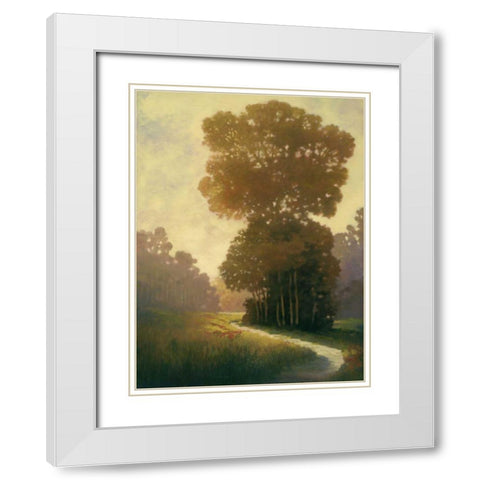 Summertime I White Modern Wood Framed Art Print with Double Matting by Reynolds, Graham