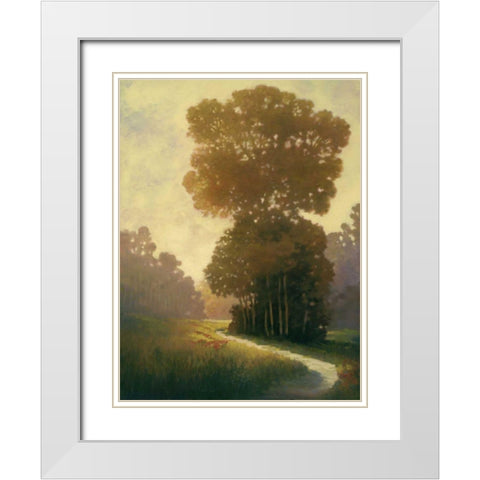 Summertime I White Modern Wood Framed Art Print with Double Matting by Reynolds, Graham