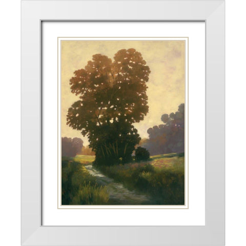 Summertime II White Modern Wood Framed Art Print with Double Matting by Reynolds, Graham
