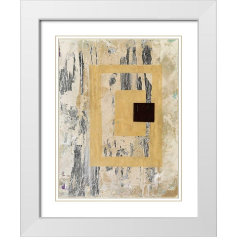 Nickels and Dimes I White Modern Wood Framed Art Print with Double Matting by Avondet, Natalie