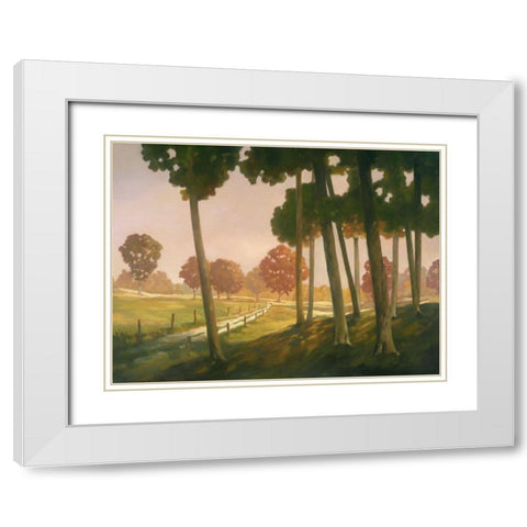 Morning Light II White Modern Wood Framed Art Print with Double Matting by Reynolds, Graham