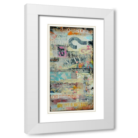 In the Mix II White Modern Wood Framed Art Print with Double Matting by Ashley, Erin