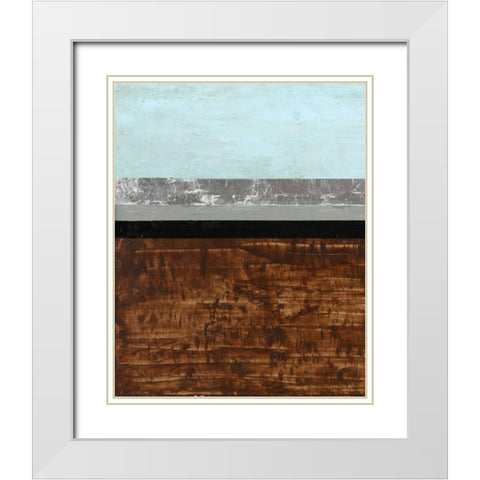 Textured Light I White Modern Wood Framed Art Print with Double Matting by Avondet, Natalie