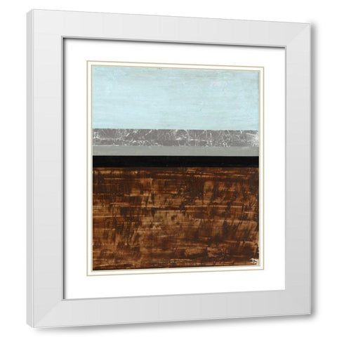 Textured Light II White Modern Wood Framed Art Print with Double Matting by Avondet, Natalie