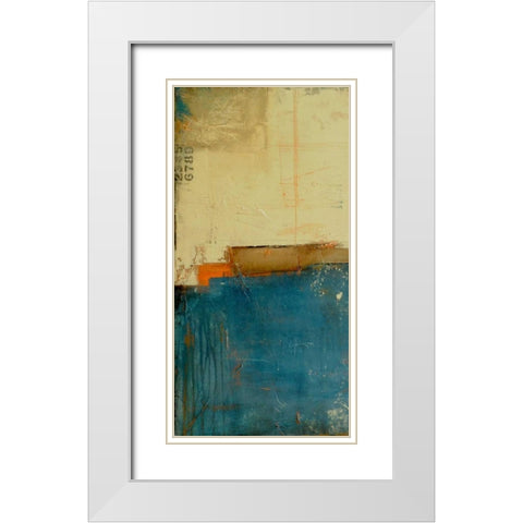 Backward Mile I White Modern Wood Framed Art Print with Double Matting by Ashley, Erin