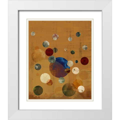 Celeste I White Modern Wood Framed Art Print with Double Matting by Ludwig, Alicia
