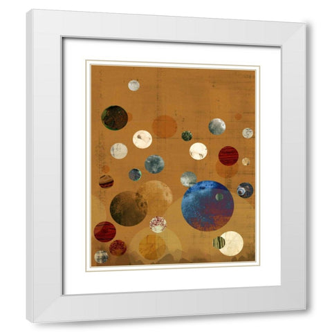 Celeste II White Modern Wood Framed Art Print with Double Matting by Ludwig, Alicia