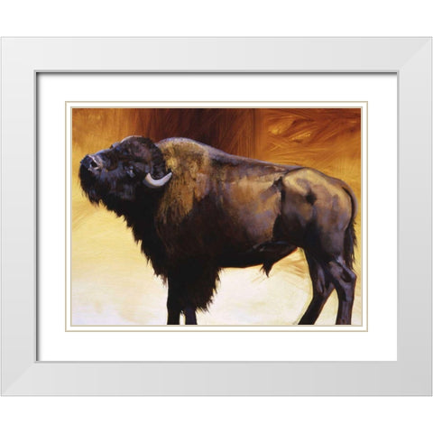 Big Itch White Modern Wood Framed Art Print with Double Matting by Chapman, Julie T.