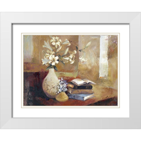 Well Read White Modern Wood Framed Art Print with Double Matting by Cohen, Marietta