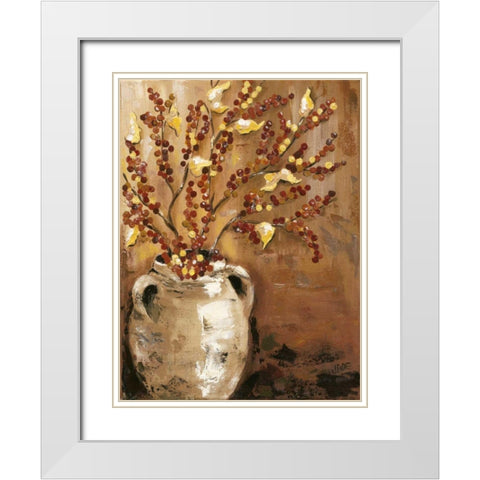Branches in Vase I White Modern Wood Framed Art Print with Double Matting by Reynolds, Jade