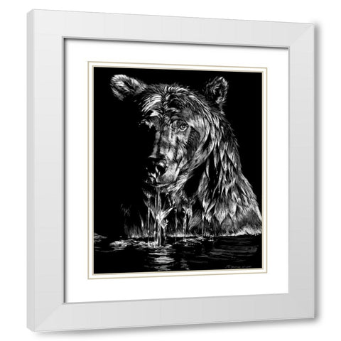 Evening Ablutions White Modern Wood Framed Art Print with Double Matting by Chapman, Julie T.