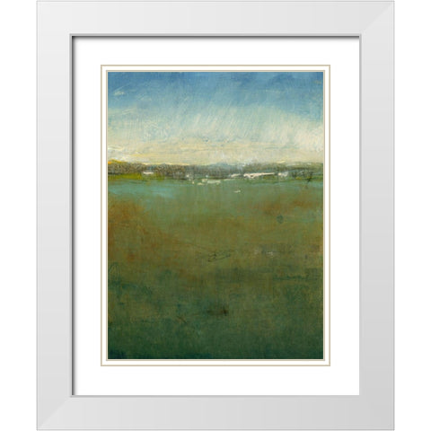 Atmospheric Field II White Modern Wood Framed Art Print with Double Matting by OToole, Tim
