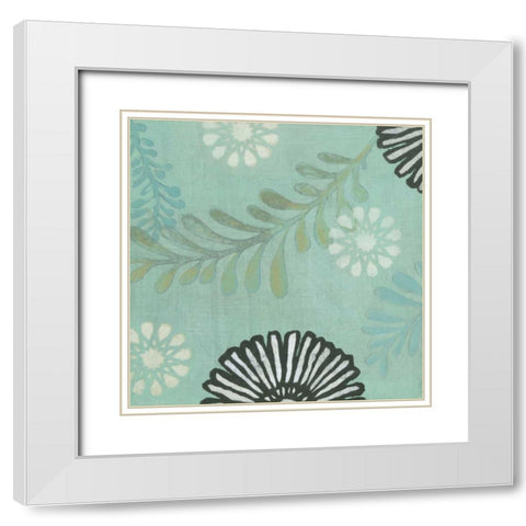 Sea Scape II White Modern Wood Framed Art Print with Double Matting by Fuchs, Jodi
