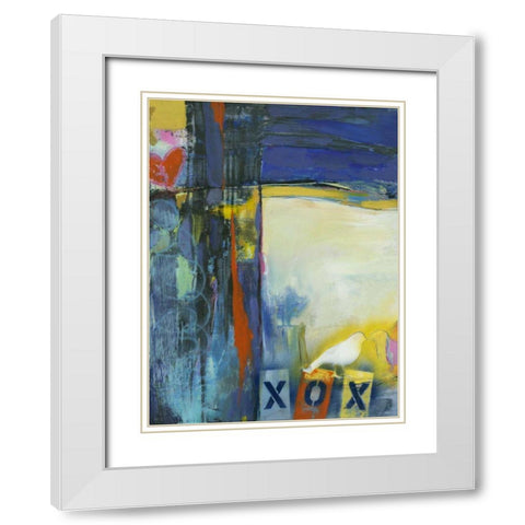 BÃ©same Mucho I White Modern Wood Framed Art Print with Double Matting by Fuchs, Jodi