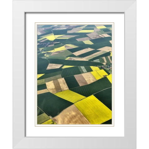 Approaching Paris I White Modern Wood Framed Art Print with Double Matting by Chester, Colby