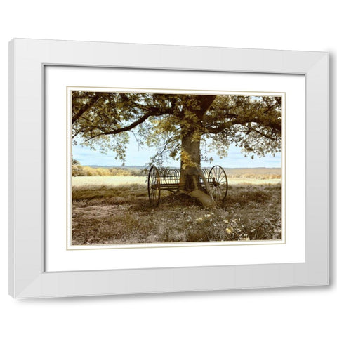 Aux Arbeils Oak White Modern Wood Framed Art Print with Double Matting by Chester, Colby