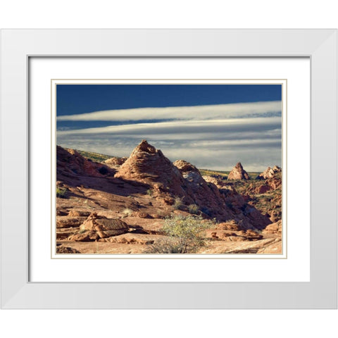 Coyote Buttes White Modern Wood Framed Art Print with Double Matting by Chester, Colby