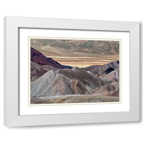 Zabriskie Pt. White Modern Wood Framed Art Print with Double Matting by Chester, Colby