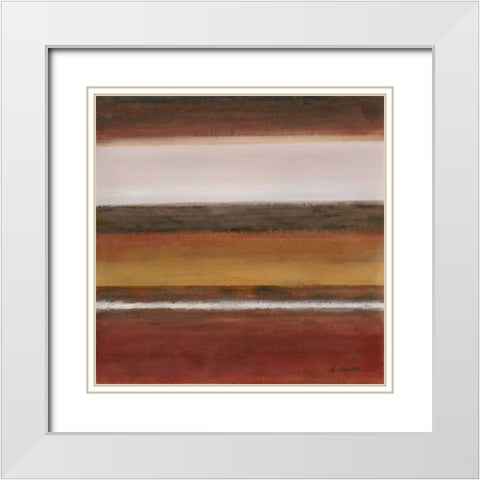 Soft Sand IV White Modern Wood Framed Art Print with Double Matting by Green-Aldridge, W.