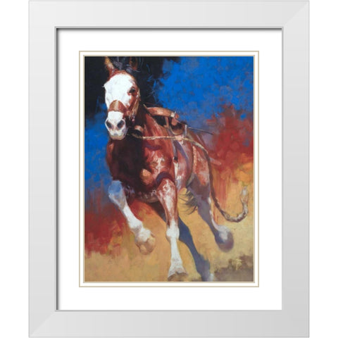 American Original - Renegade White Modern Wood Framed Art Print with Double Matting by Chapman, Julie T.