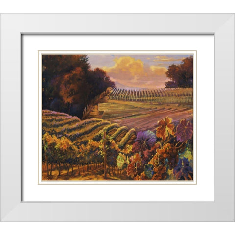 Fall Promise White Modern Wood Framed Art Print with Double Matting by Hadfield, Clif