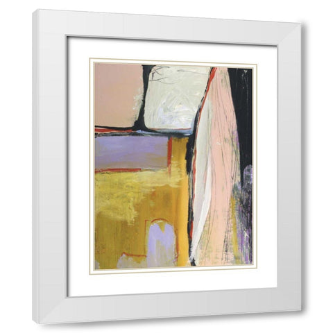 Walking Through I White Modern Wood Framed Art Print with Double Matting by Fuchs, Jodi