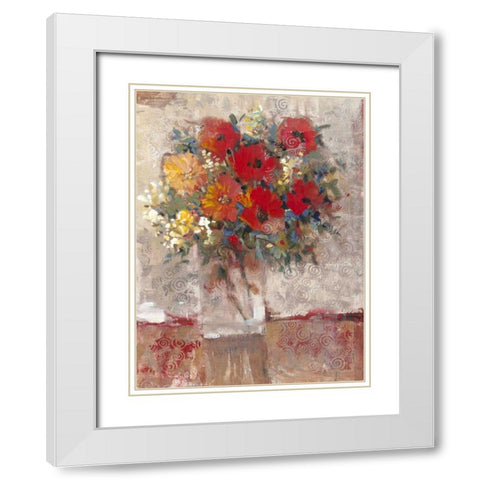 Curly Still Life I White Modern Wood Framed Art Print with Double Matting by OToole, Tim