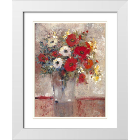 Curly Still Life II White Modern Wood Framed Art Print with Double Matting by OToole, Tim