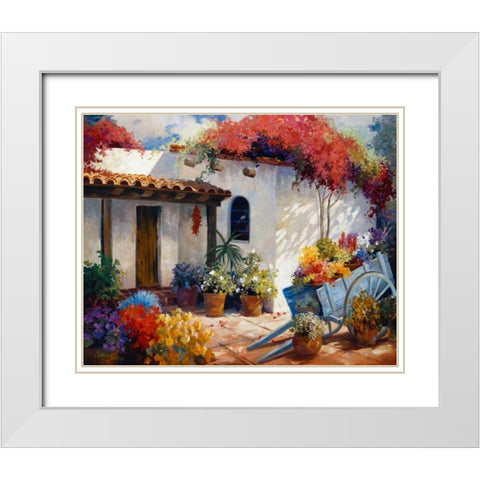 Casa Paloma White Modern Wood Framed Art Print with Double Matting by Hawley, Carolyne