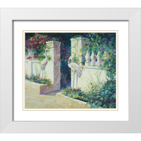 Sentinels White Modern Wood Framed Art Print with Double Matting by Pollard, Julie G.