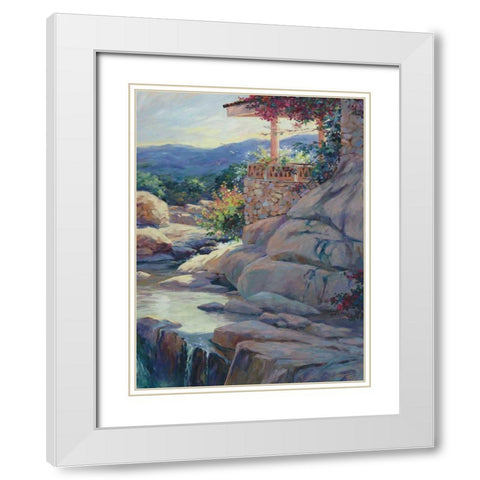 Chicos Overlook White Modern Wood Framed Art Print with Double Matting by Pollard, Julie G.