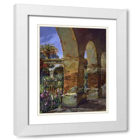 Arches White Modern Wood Framed Art Print with Double Matting by Hadfield, Clif