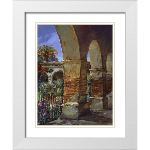 Arches White Modern Wood Framed Art Print with Double Matting by Hadfield, Clif