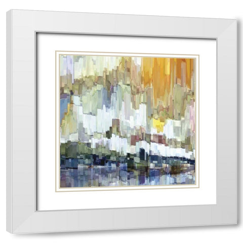Glacier Bay II White Modern Wood Framed Art Print with Double Matting by Burghardt, James