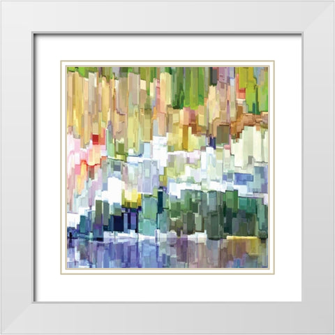 Glacier Bay III White Modern Wood Framed Art Print with Double Matting by Burghardt, James