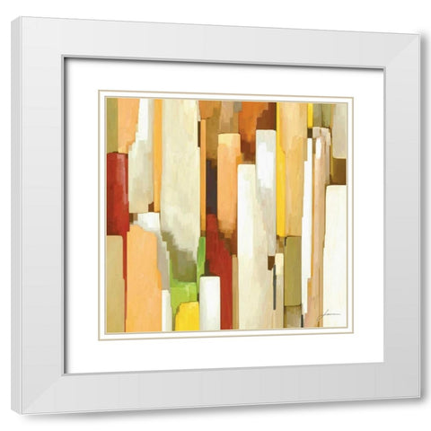 Monument I White Modern Wood Framed Art Print with Double Matting by Burghardt, James