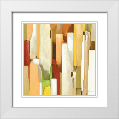 Monument I White Modern Wood Framed Art Print with Double Matting by Burghardt, James