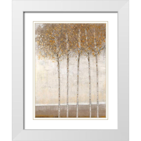 Early Fall I White Modern Wood Framed Art Print with Double Matting by OToole, Tim