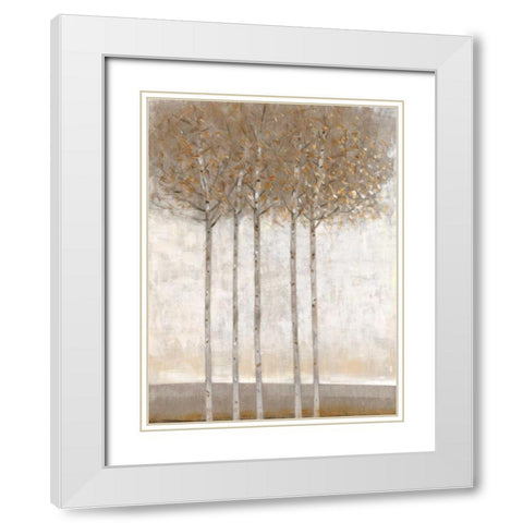 Early Fall II White Modern Wood Framed Art Print with Double Matting by OToole, Tim