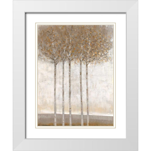 Early Fall II White Modern Wood Framed Art Print with Double Matting by OToole, Tim