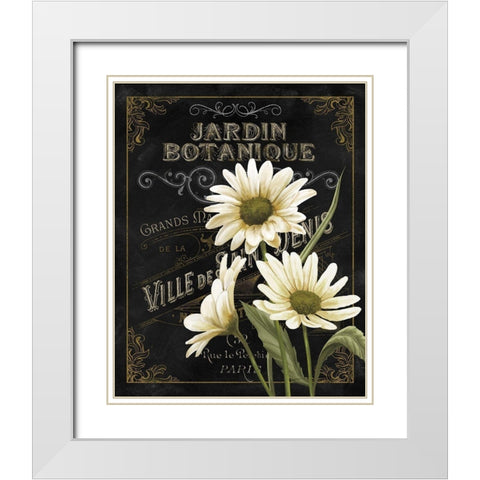 Botanical Collection I White Modern Wood Framed Art Print with Double Matting by White, Abby