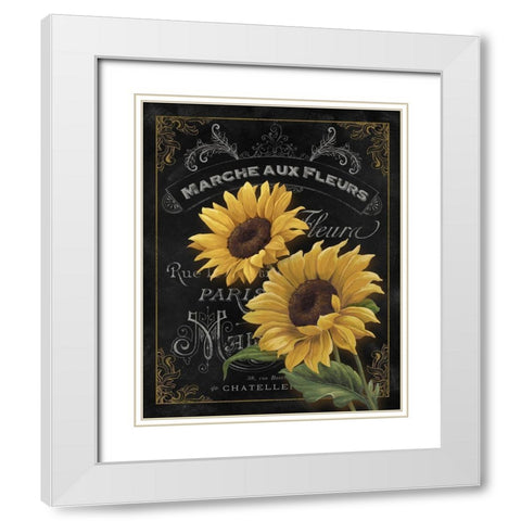 Botanical Collection II White Modern Wood Framed Art Print with Double Matting by White, Abby
