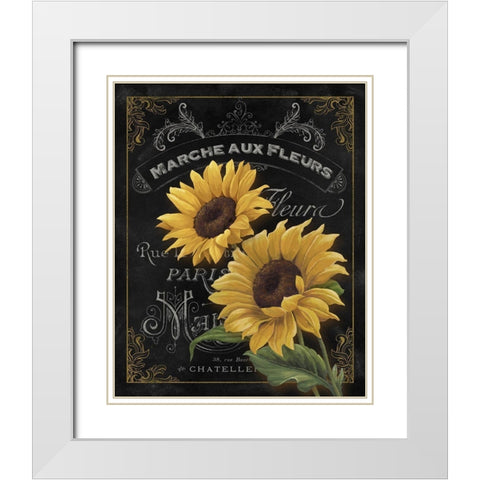 Botanical Collection II White Modern Wood Framed Art Print with Double Matting by White, Abby