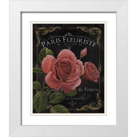 Botanical Collection III White Modern Wood Framed Art Print with Double Matting by White, Abby