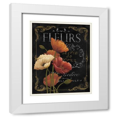 Botanical Collection IV White Modern Wood Framed Art Print with Double Matting by White, Abby