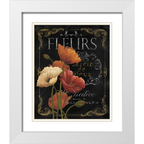 Botanical Collection IV White Modern Wood Framed Art Print with Double Matting by White, Abby