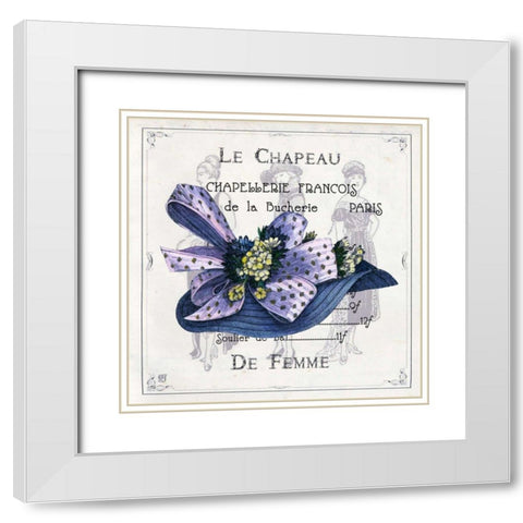 Haute Couture I White Modern Wood Framed Art Print with Double Matting by Joyner, Ginny