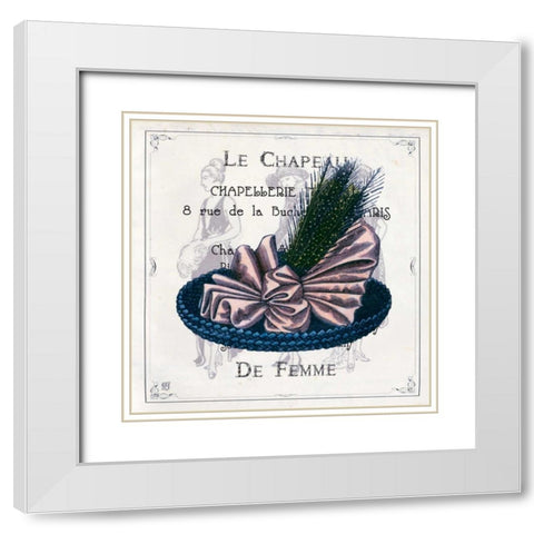 Haute Couture II White Modern Wood Framed Art Print with Double Matting by Joyner, Ginny