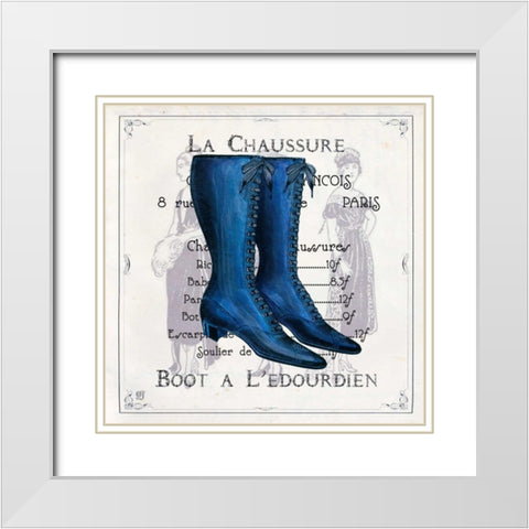 Haute Couture III White Modern Wood Framed Art Print with Double Matting by Joyner, Ginny