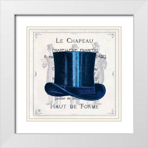 Haute Couture V White Modern Wood Framed Art Print with Double Matting by Joyner, Ginny